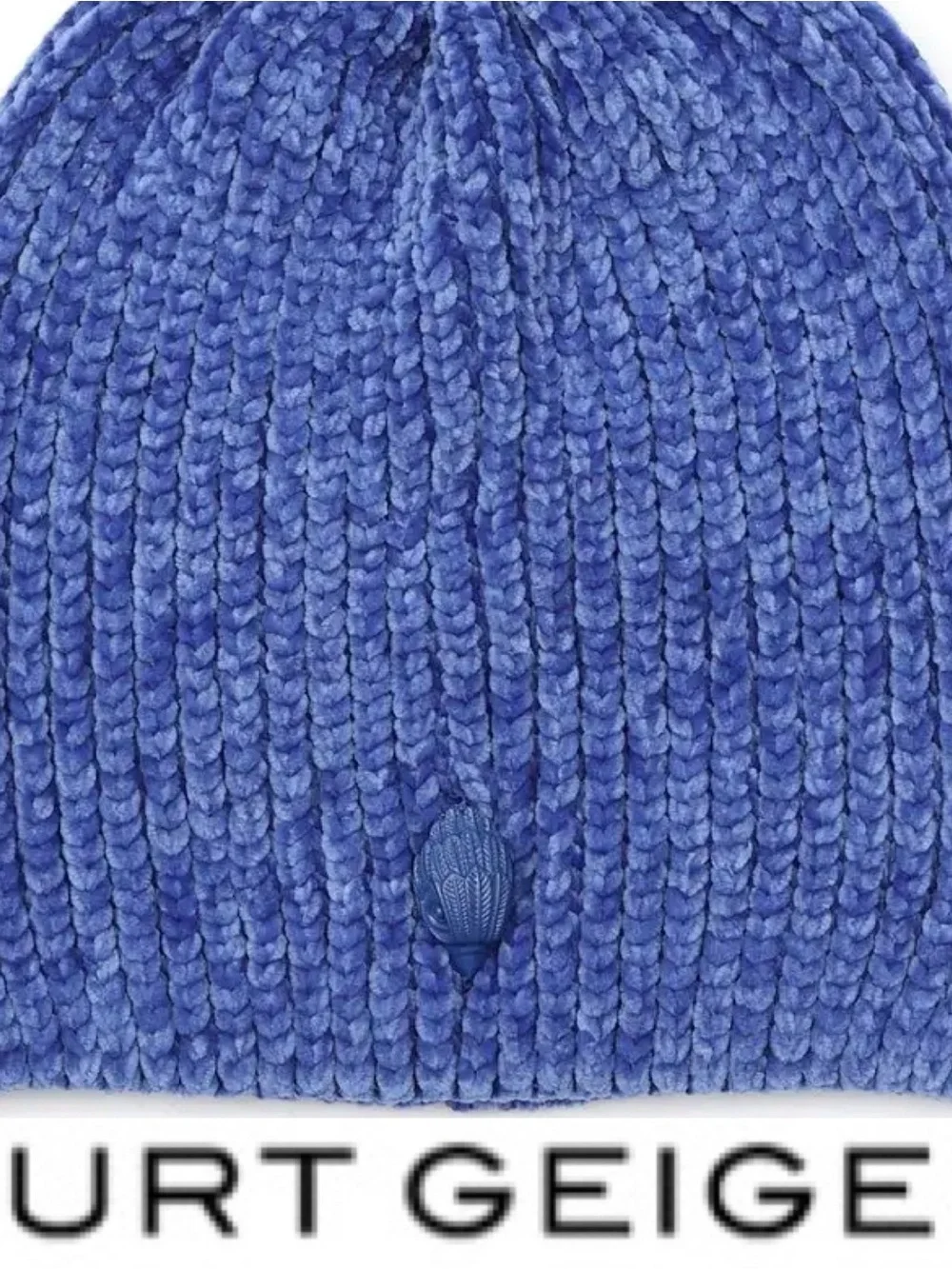 Kurt Geiger Chenille Blue Knit Cap❤️ NWOT